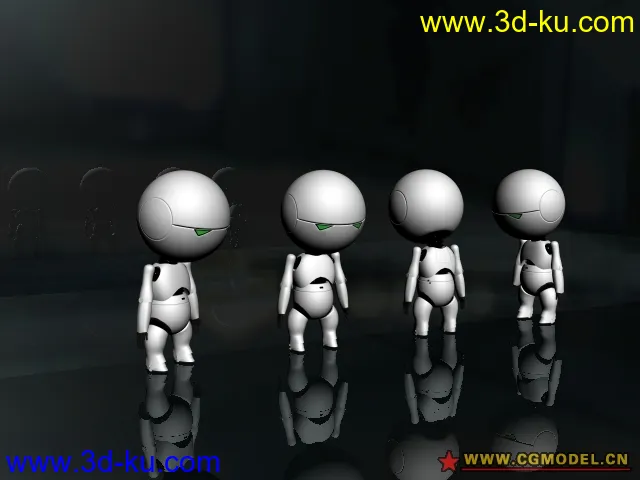 Q版次世代机器人 已经添加动画与骨骼模型的图片5