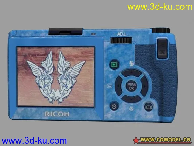 ricoh GR D蓝色纪念版相机模型的图片1
