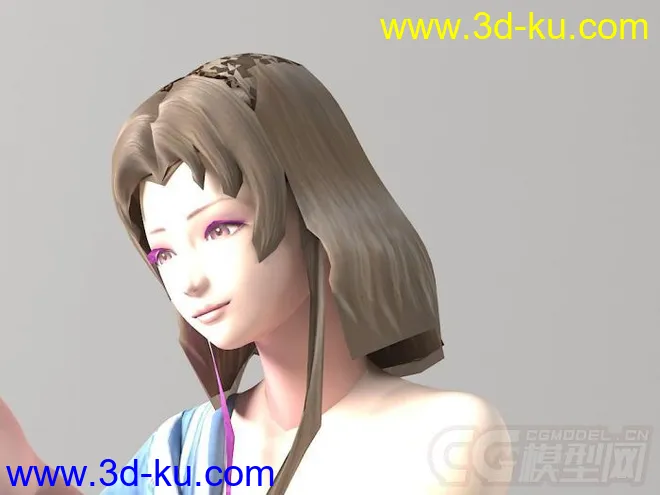 [抚琴的女子]Fuqin woman模型的图片2