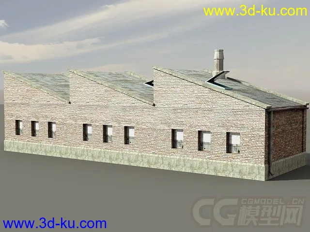 老工业基地建筑和设施，工业工厂城市场景部件系列模型的图片16