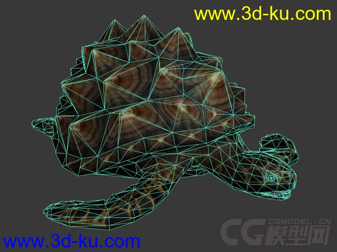 海龟 乌龟 长满背刺的海龟模型的图片2