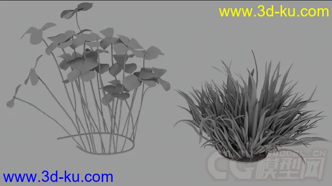 一组植物，花草模型的图片4