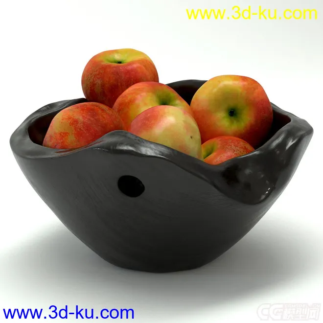 水果  苹果 果盘模型的图片4