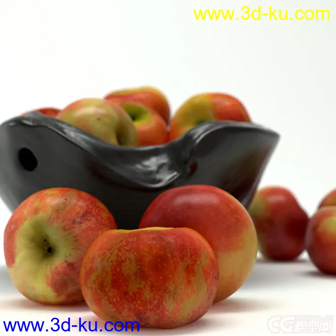 水果  苹果 果盘模型的图片5