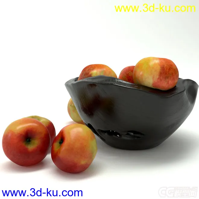 水果  苹果 果盘模型的图片7