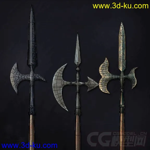 中世纪兵器——戟 戈 矛模型的图片8
