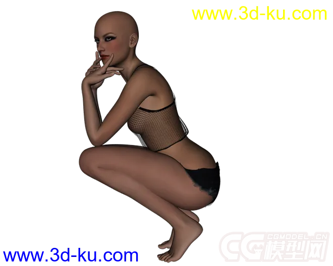 DAZ3D - Poser - Hot Mess Outfit for Genesis 2 Female模型的图片7