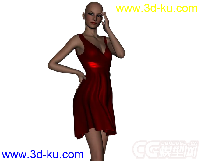 DAZ3D - Poser - X Skirt for Genesis 2 Female_1模型的图片3