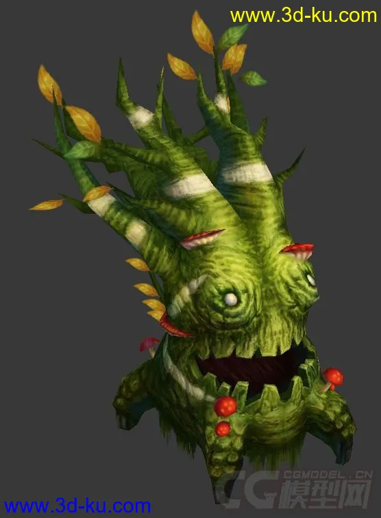 怪物-小树怪绿色模型的图片1