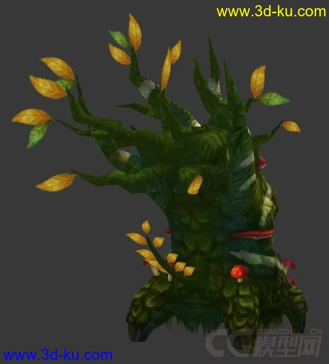 怪物-小树怪绿色模型的图片3