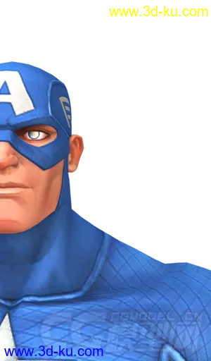 Captain America Rig with textures  Maya 2016模型的图片1