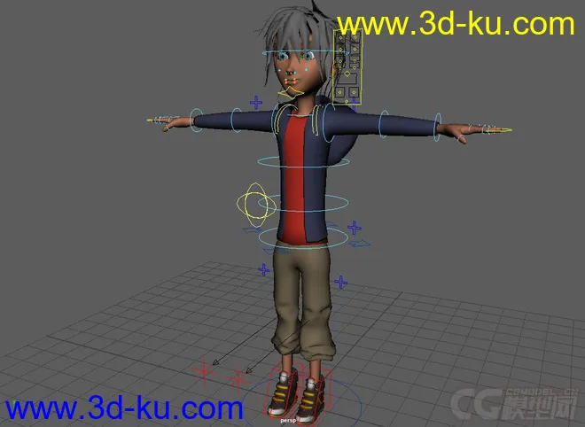 Shiro character rig with textures模型的图片1