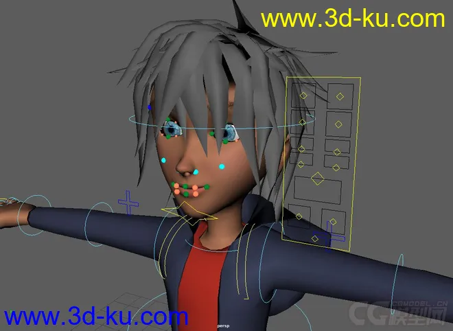 Shiro character rig with textures模型的图片2