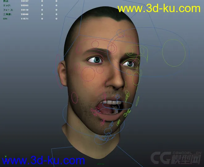 ElTom (only face) character rig full facial controls with textures模型的图片2