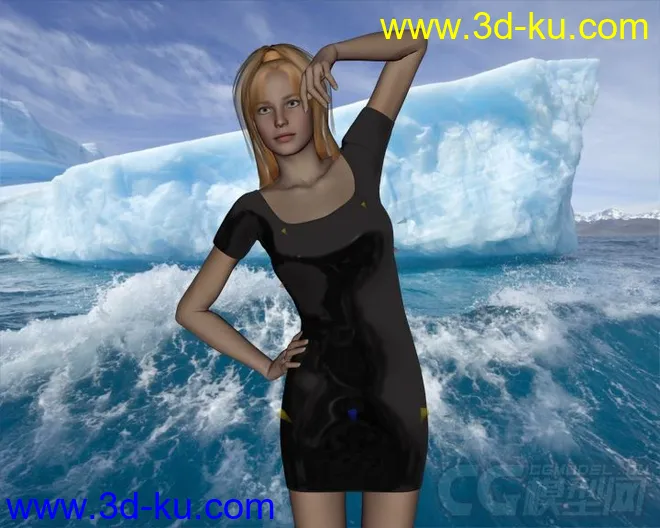 DAZ3D - Poser - Primavera Real Dress for V4模型的图片1