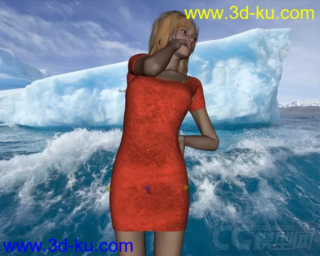 DAZ3D - Poser - Primavera Real Dress for V4模型的图片2