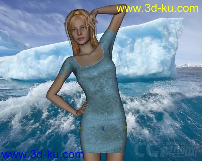 DAZ3D - Poser - Primavera Real Dress for V4模型的图片3