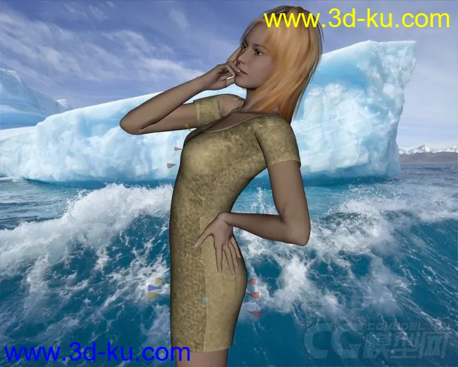 DAZ3D - Poser - Primavera Real Dress for V4模型的图片5