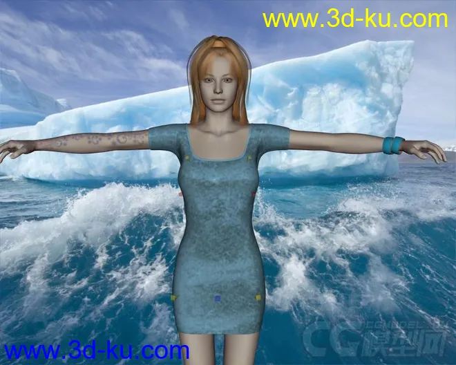 DAZ3D - Poser - Primavera Real Dress for V4模型的图片7