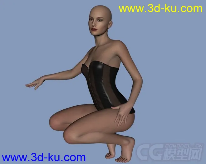 Daz3d - Poser - Sexy Corsage for Genesis 2 Female模型的图片3