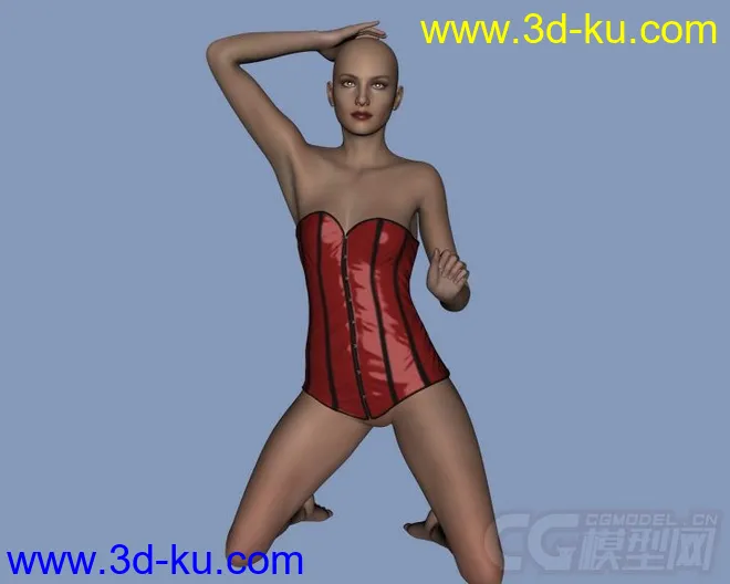 Daz3d - Poser - Sexy Corsage for Genesis 2 Female模型的图片5