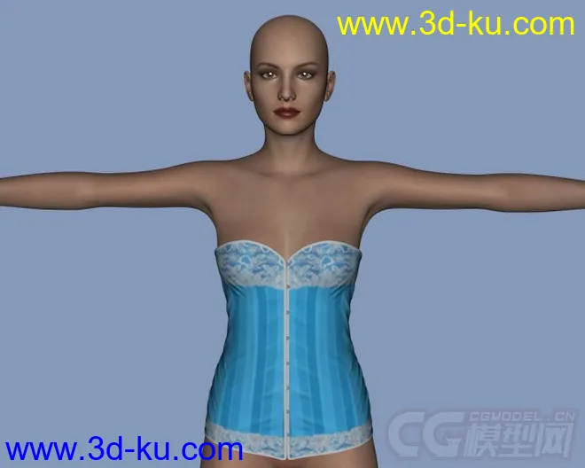 Daz3d - Poser - Sexy Corsage for Genesis 2 Female模型的图片9