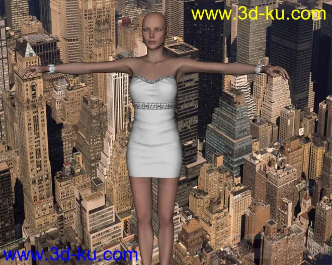 RO-95471 - Strapless Mini Dress模型的图片5