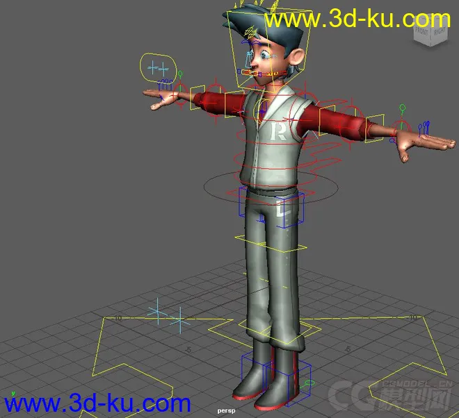 Joe Modern Young Man character rig with textures模型的图片1