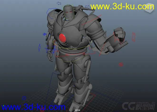 Iron ROBOT man villan rig模型的图片4