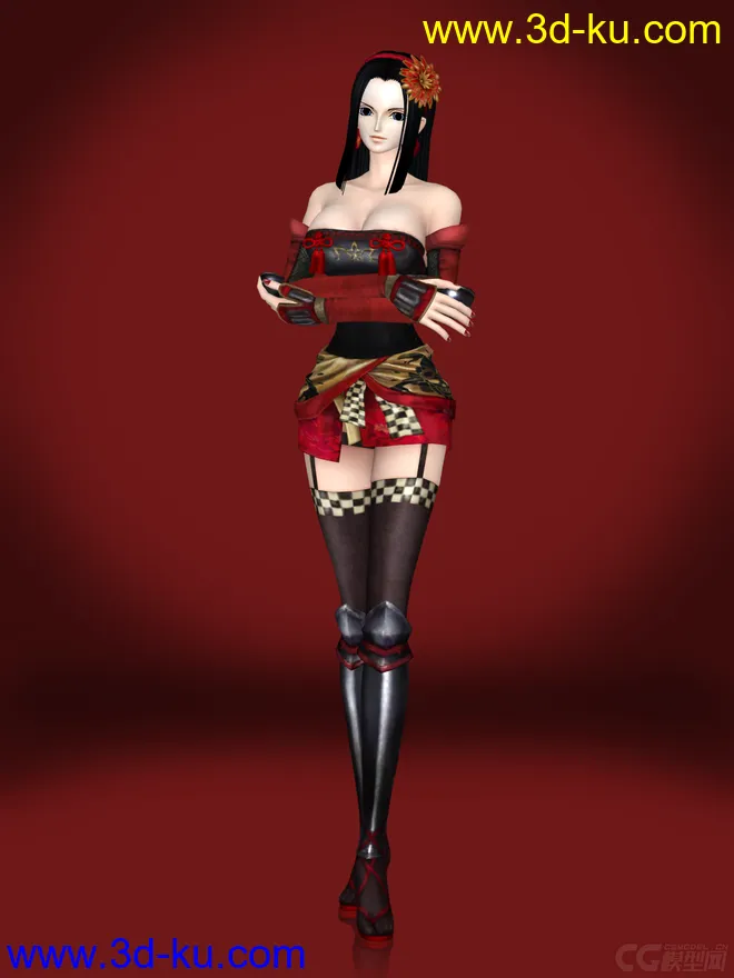 海贼无双2 妮可.罗宾 NicoRobin 甲斐姬服装 DLC模型的图片2