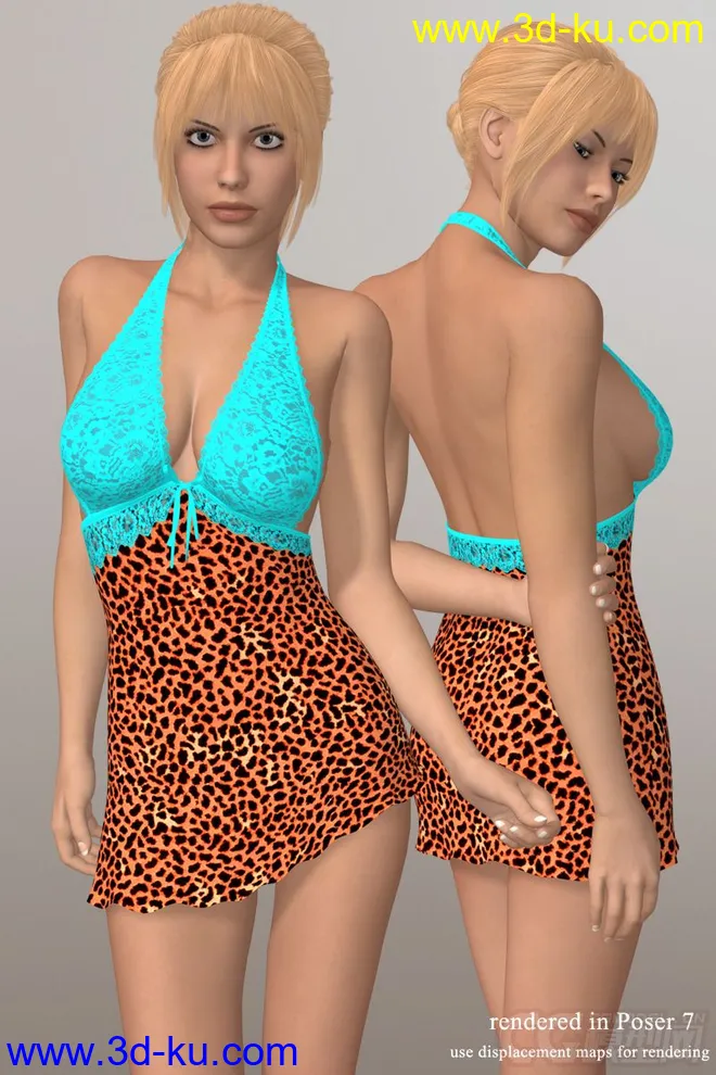 3D age- Sexy Dress II for V4 + Double Deal模型的图片1