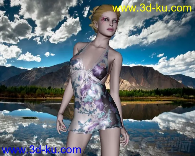 3D age- Sexy Dress II for V4 + Double Deal模型的图片4