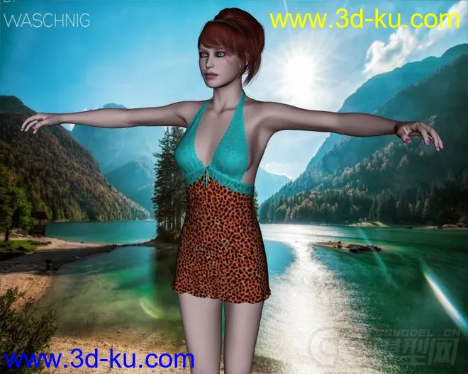 3D age- Sexy Dress II for V4 + Double Deal模型的图片5