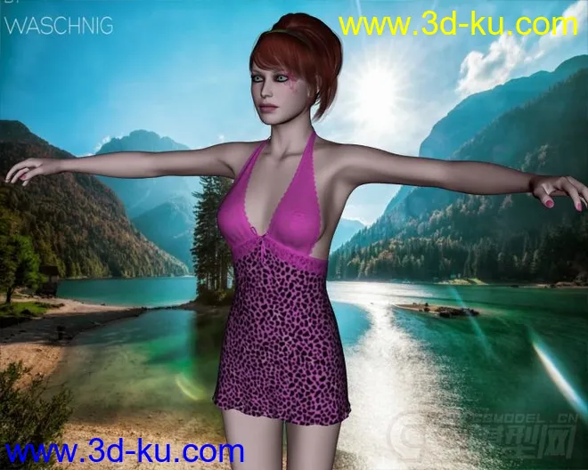 3D age- Sexy Dress II for V4 + Double Deal模型的图片6