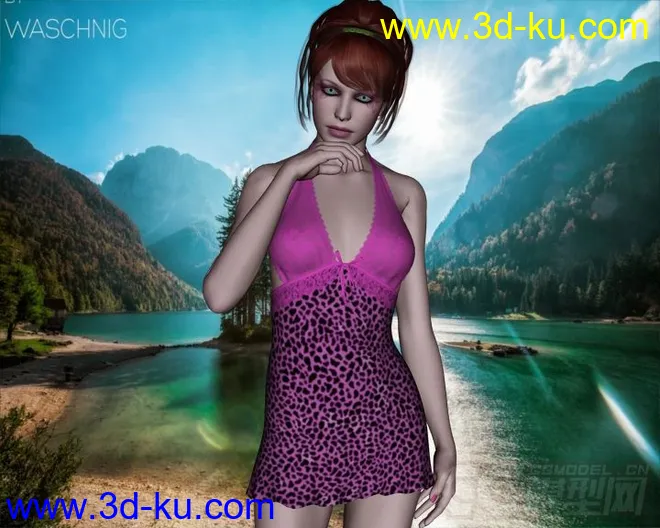 3D age- Sexy Dress II for V4 + Double Deal模型的图片7