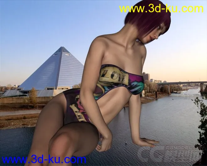 DAZ3D - Poser - Tango Swimwear G2F模型的图片8