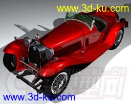 老式红色小汽车模型的图片1