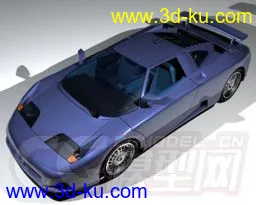 蓝紫色小汽车模型的图片1