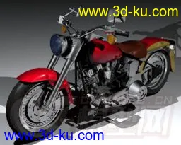 红色摩托车模型的图片1