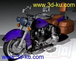 紫色摩托车模型的图片1