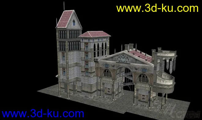 写实版欧洲古代建筑模型的图片3