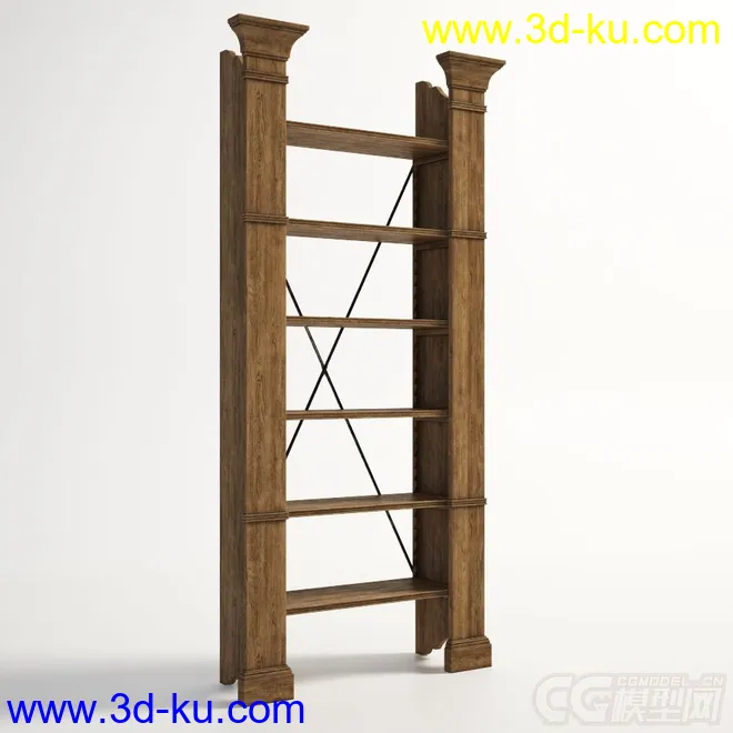 一个木质扶梯模型的图片1