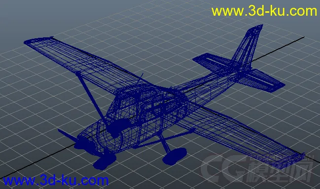 写实飞机Cessna-172模型的图片2