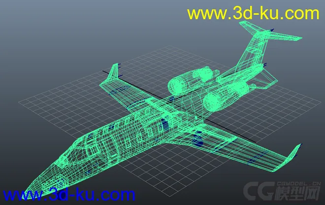 写实飞机Learjet模型的图片2