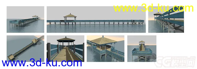 写实海上观光亭模型的图片1