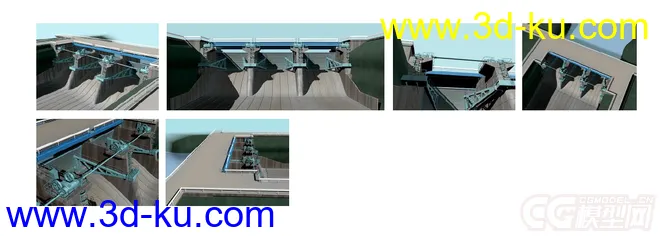 写实水坝模型的图片1