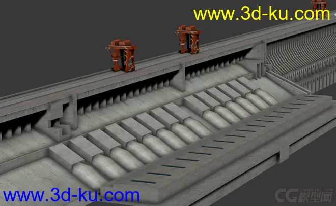 三峡 大坝标准贴图模型的图片3