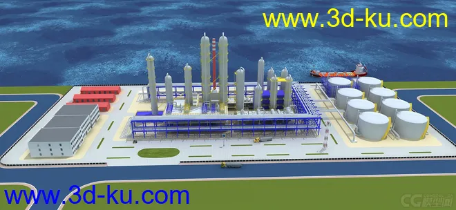 石油练化厂模型的图片1