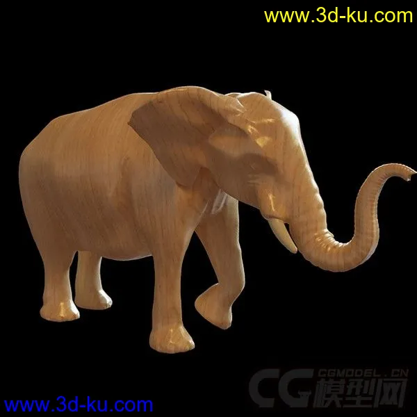 一只大象 雕塑模型的图片1
