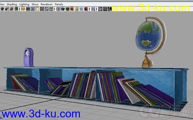 剪纸风格电视柜（maya fbx）模型的图片4